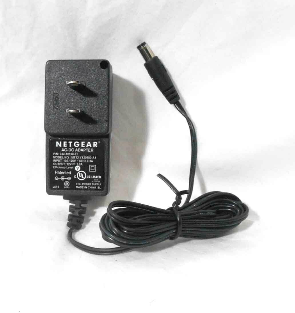 *Brand NEW*Netgear 12V 1A 332-10190-01 MT12-Y1220100-A AC Adapter Power Cord For Router Modem Push2T - Click Image to Close